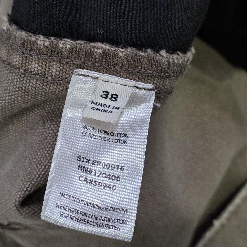 Elwood Pants Men 38x32 Brown Canvas Carpenter Double Knee Front Workwear Utility - Picture 9 of 16